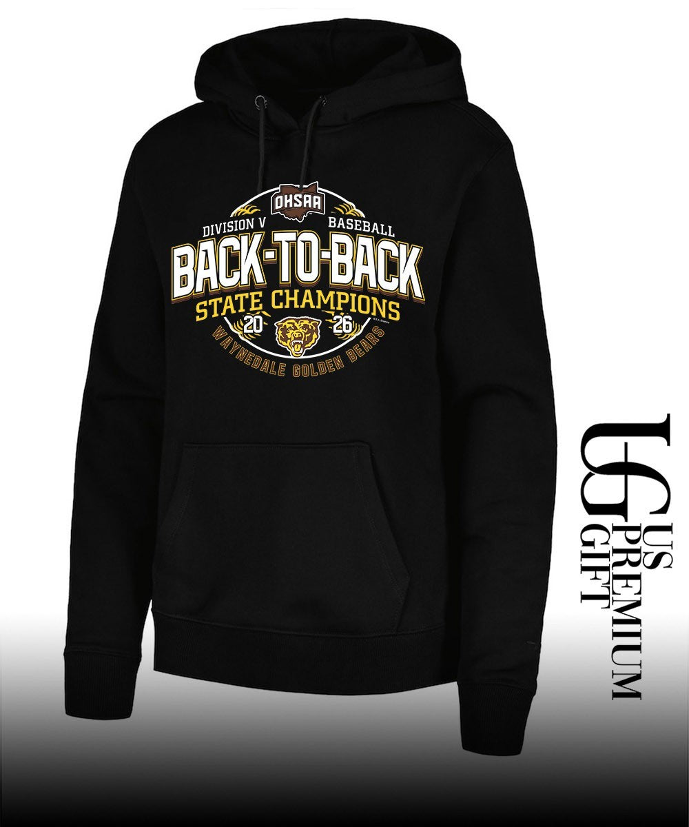 Waynedale Golden Bears 2026 OHSAA Baseball D5 Back-To-Back State Champions shirt