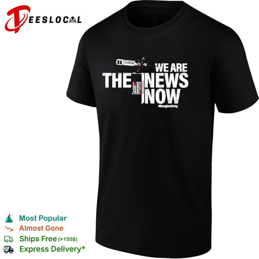 We are the news now the dan bongino show bongino army podcast radio logo shirt