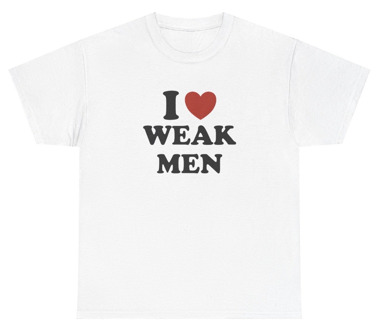 AAA I Love / Heart Weak Men T Shirt