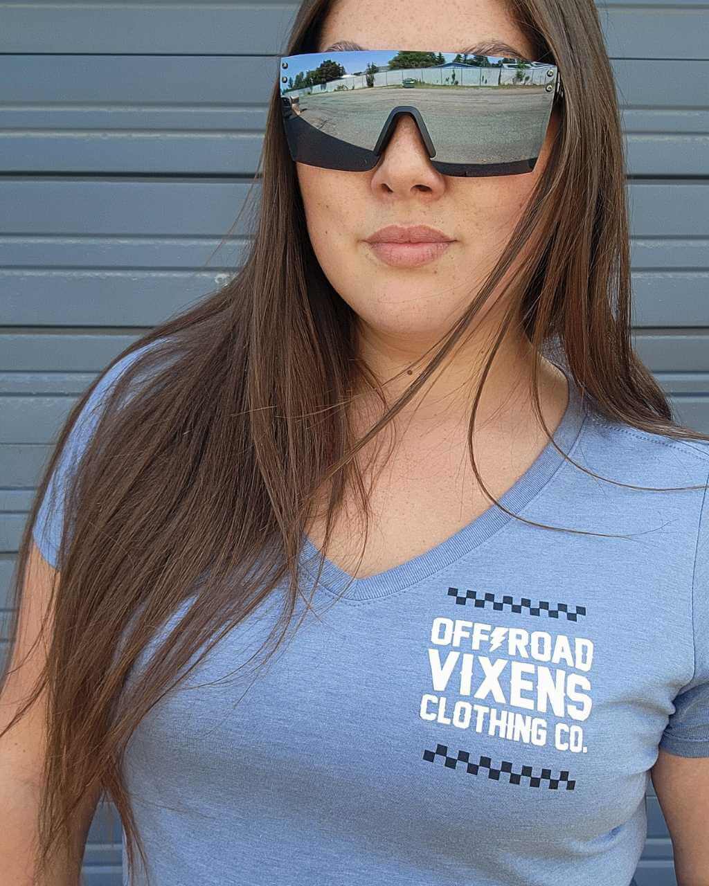 Bandana Ladies V Neck Tee - clothing by TeeHivey.com (Image 4)