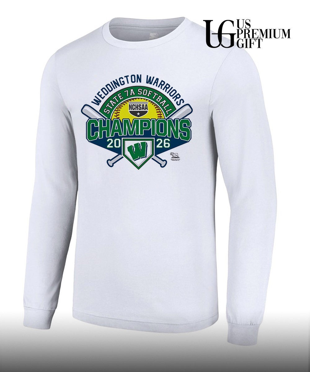Weddington Warriors NCHSAA 7A Softball State Champions 2026 shirt