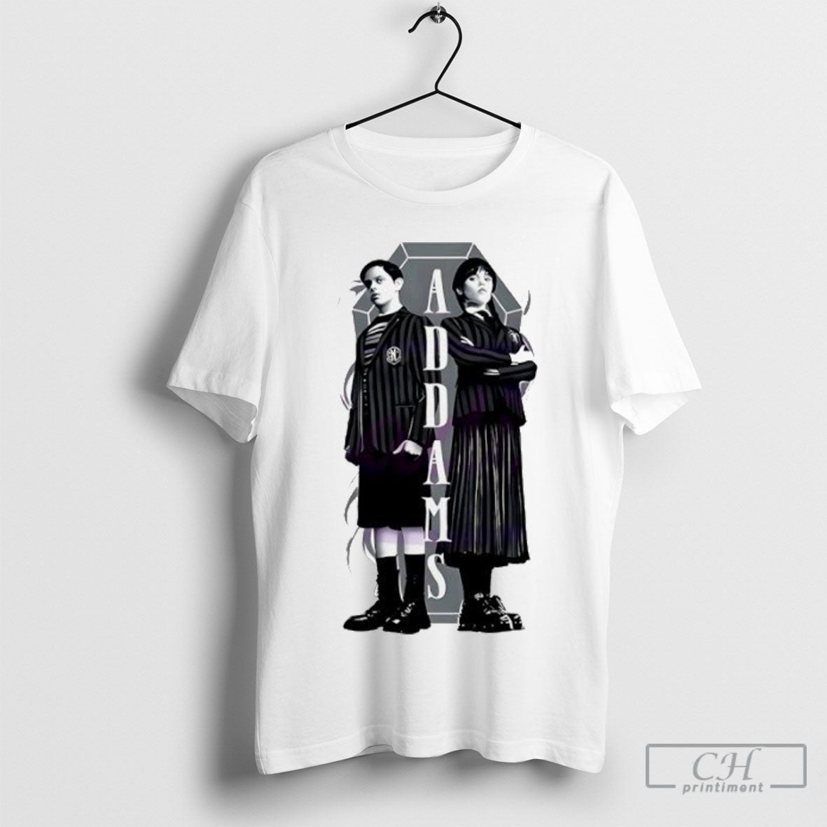 Wednesday Addams Siblings Adams Family Dark Horror Aesthetic Shirts