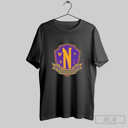 Wednesday Nevermore Academy Crest Gothic School Emblem 1791