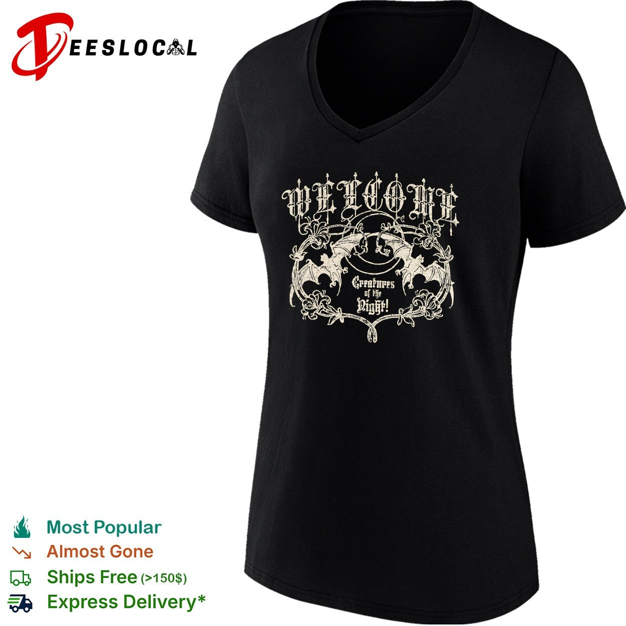 Welcome creatures of the night bats shirt