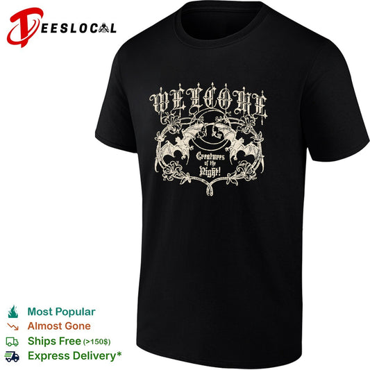 Welcome creatures of the night bats shirt