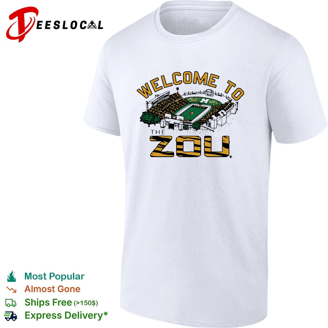 Welcome to the Zou Missouri Tigers football stadium shirt