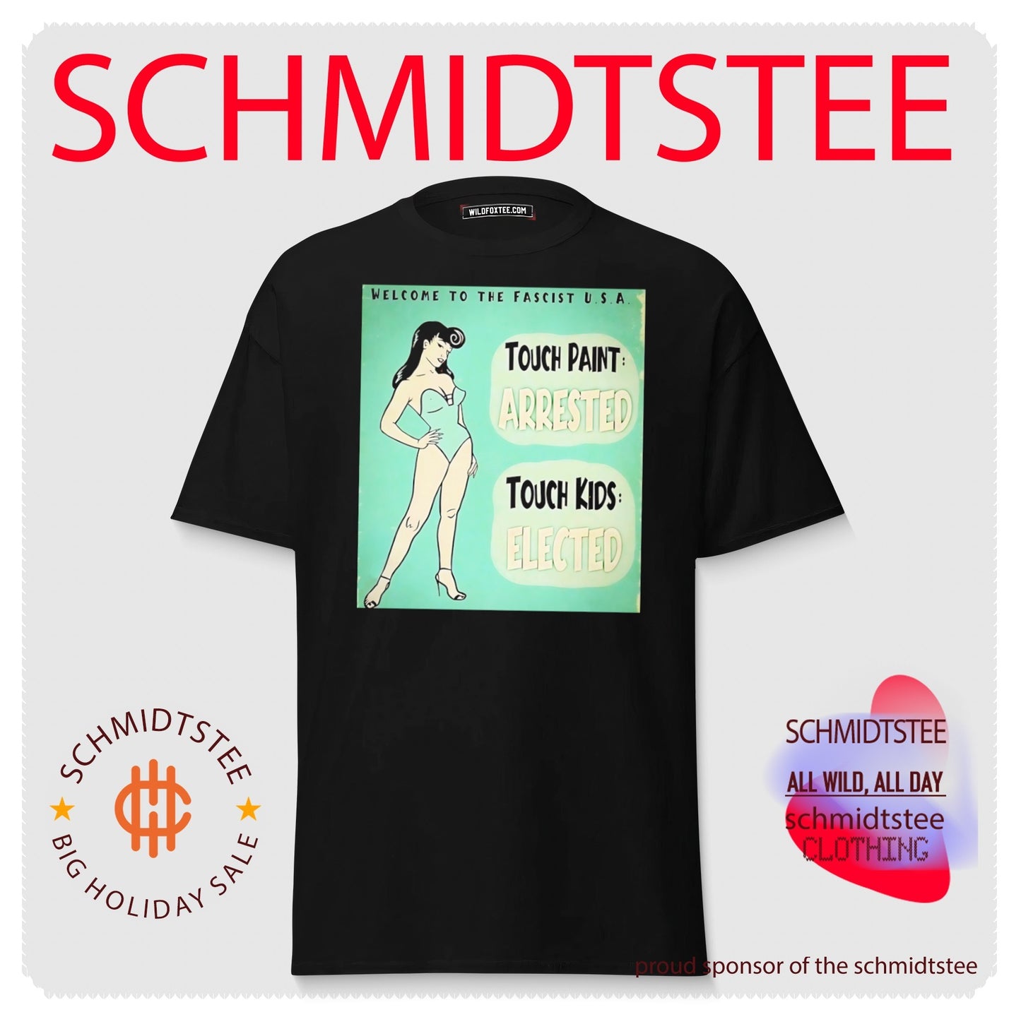 Welcome to the fascist USA touch paint arrested touch kids elected shirt