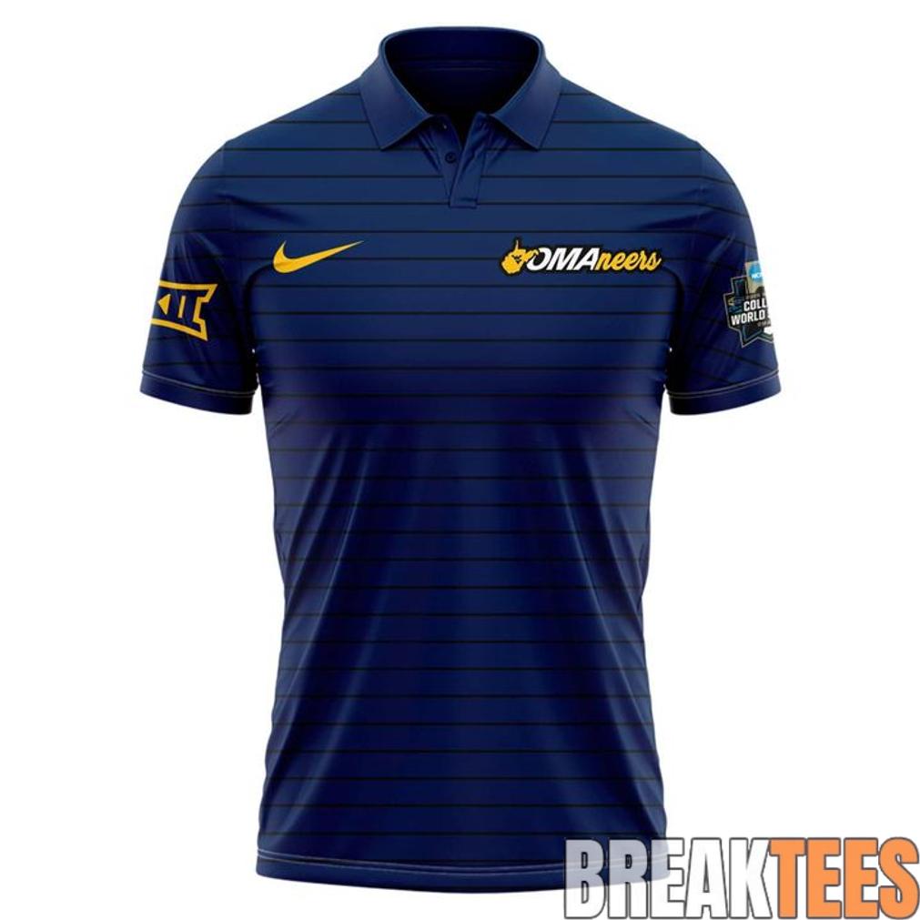 West Virginia Mountaineers 2026 NCAA Men’s Baseball Omaha College World Series Polo