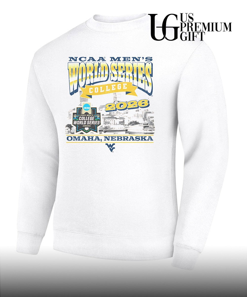 West Virginia Mountaineers 2026 NCAA Men’s baseball world series college skyline T-shirt