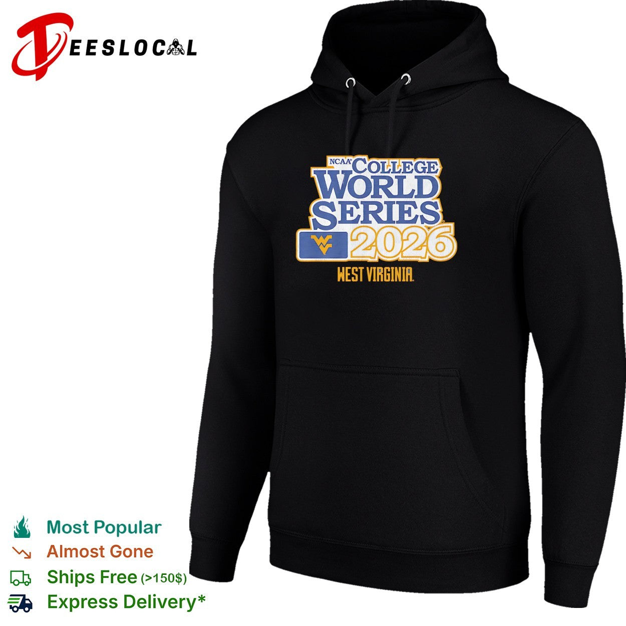 West Virginia Mountaineers Baseball 2026 NCAA College World Series shirt
