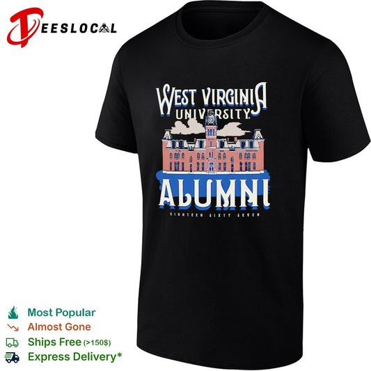 West Virginia University Alumni Eighteen Sixty Seven Woodburn Hall College shirt