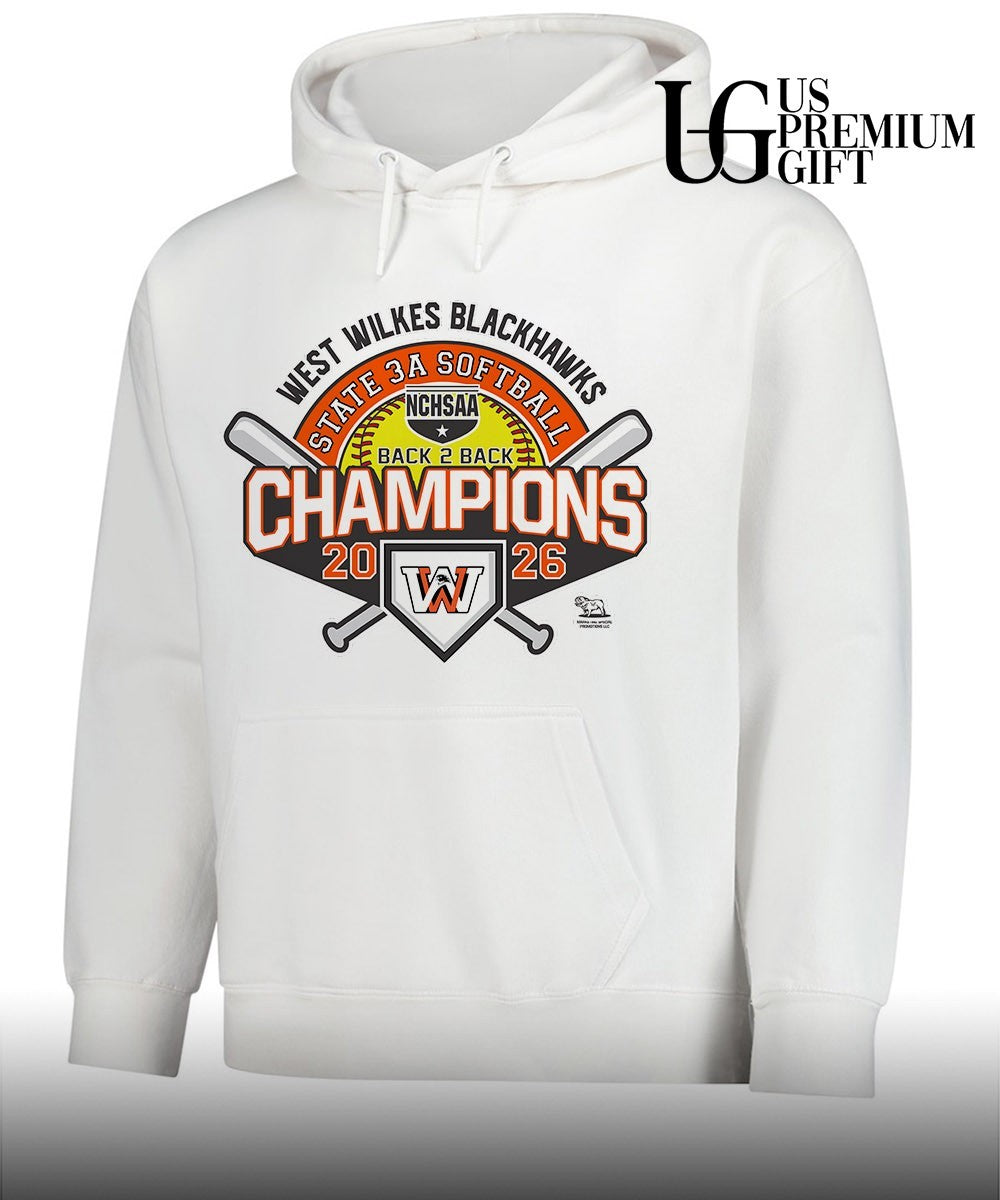 West Wilkes Blackhawks NCHSAA 3A Softball State Champions 2026 shirt