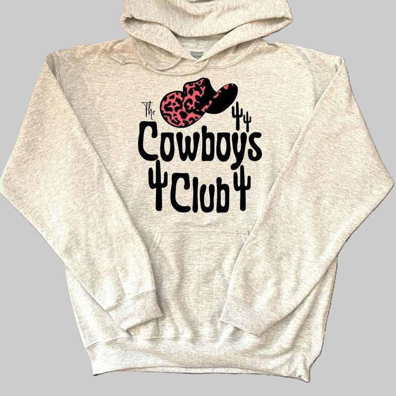 Western cowboys club hoodie, Sweatshirt, western clothing, western outfits women, #western tops