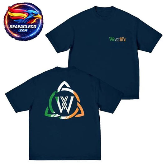 Westlife Celtic Logo Navy Two Sided Shirt