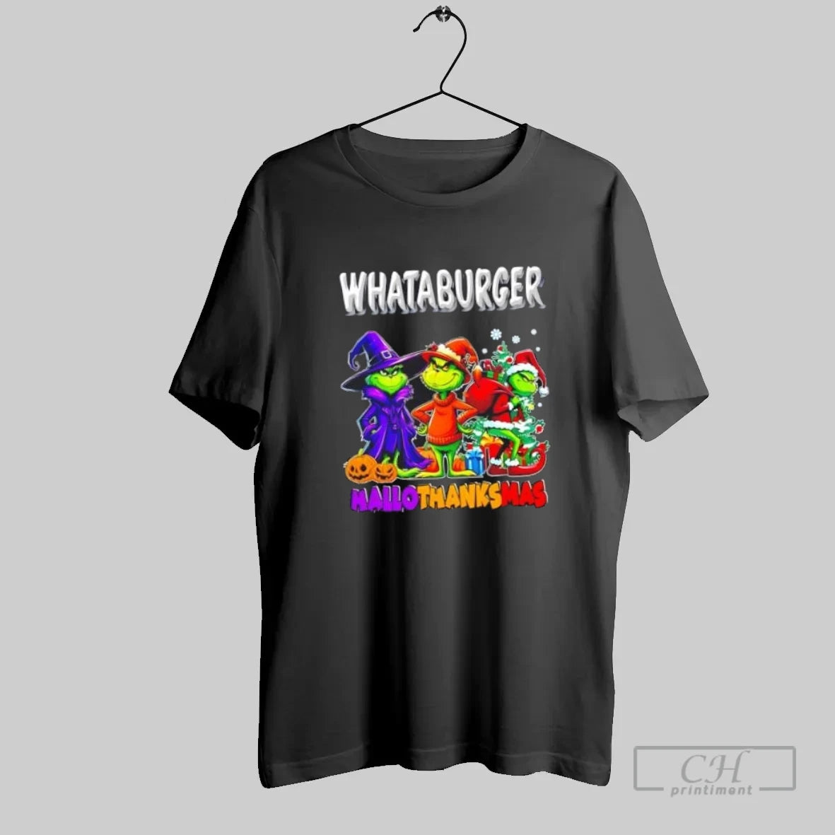 Whataburger X Grinch Happy Hallothanksmas - clothing by TeeHivey.com