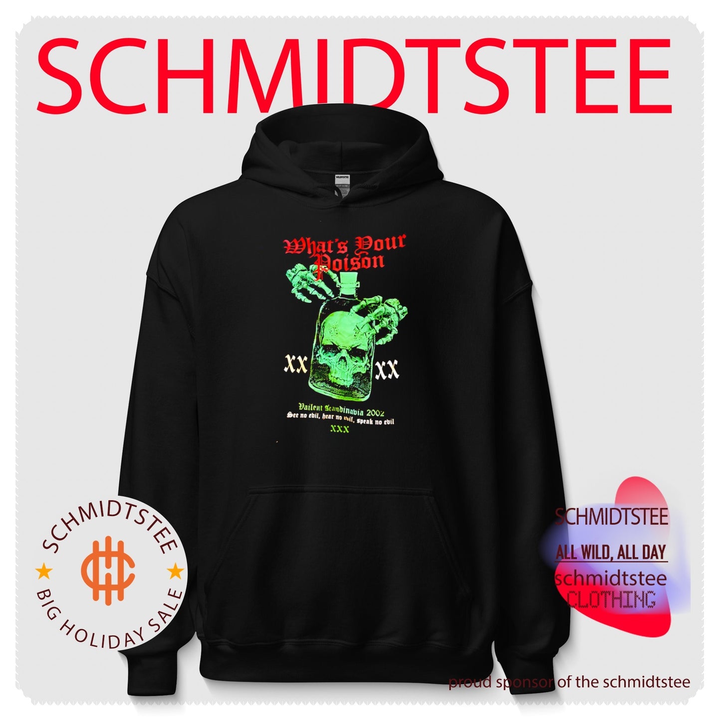 What’s Your Poison Skull Bottle Vailent Scandinavia 2002 shirt