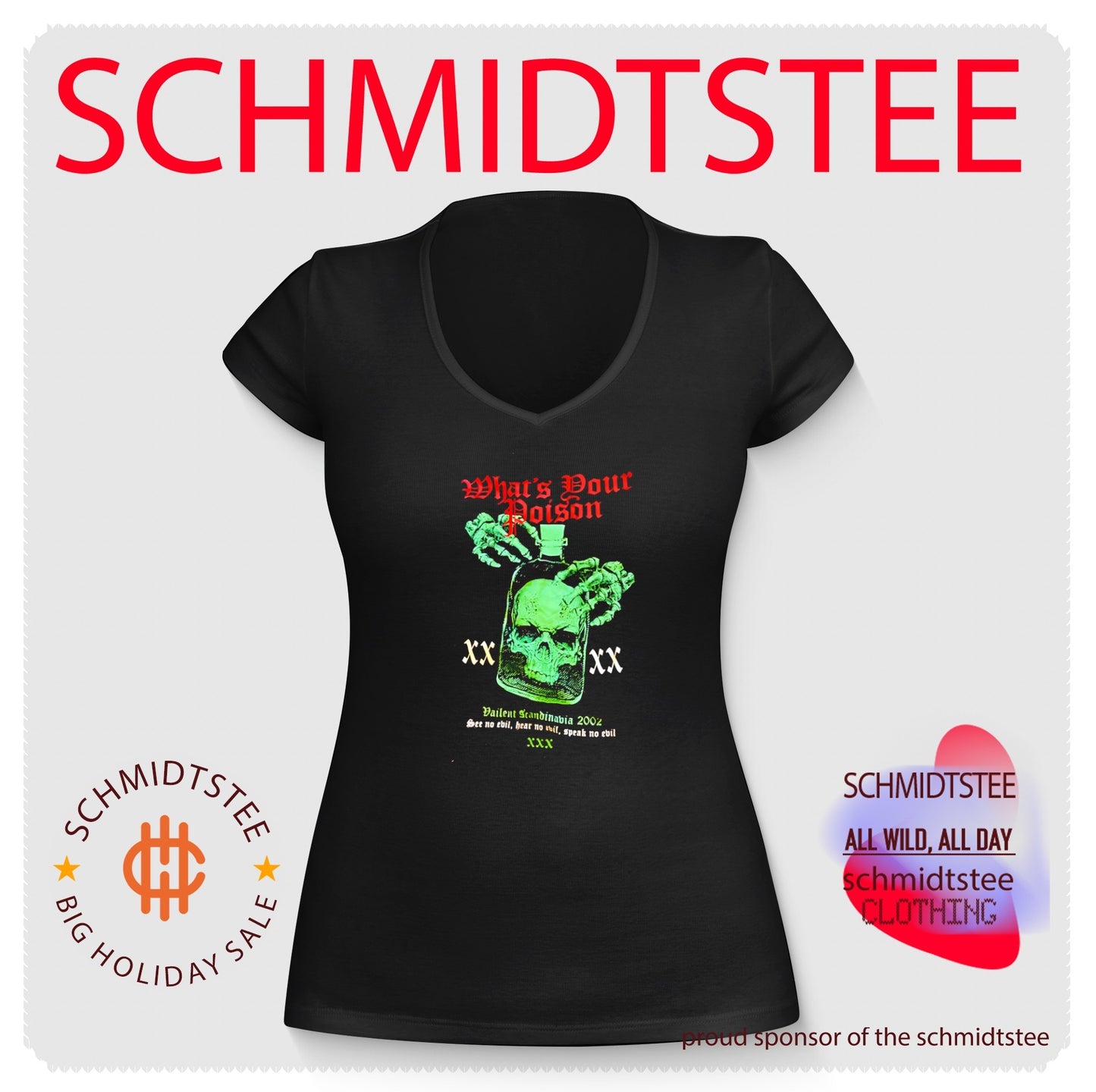 What’s Your Poison Skull Bottle Vailent Scandinavia 2002 shirt