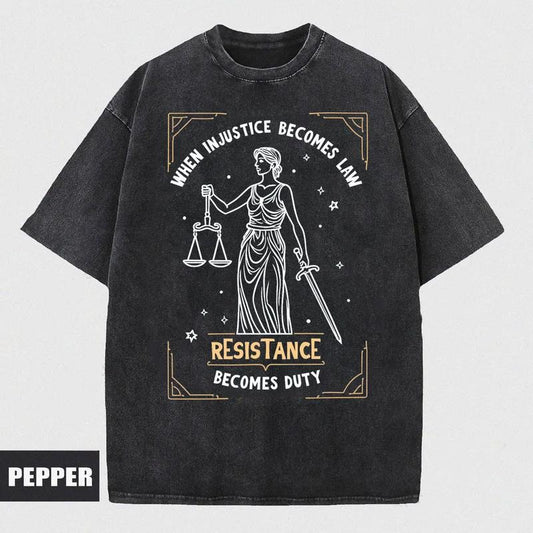 When Injustice Becomes Law Resistance Becomes Duty Shirt, Feminist Resistance Shirt, Social Justice Tshirt, Feminist Shirt, Feminist Gift
