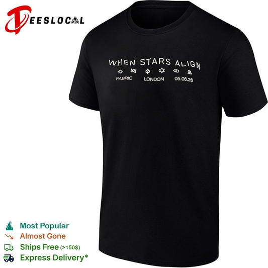 When Stars Align Fabric London 05 06 2026 concert shirt