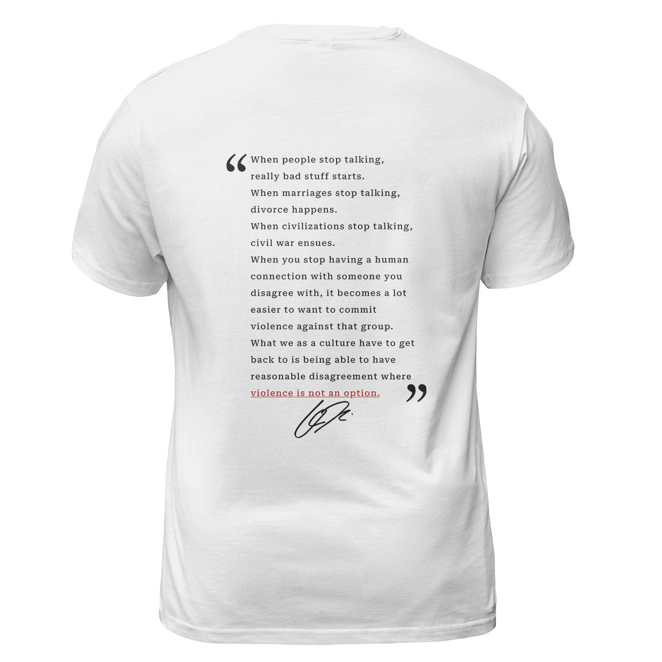 Freedom When People Stop Talking Charlie Kirk T Shirt - G