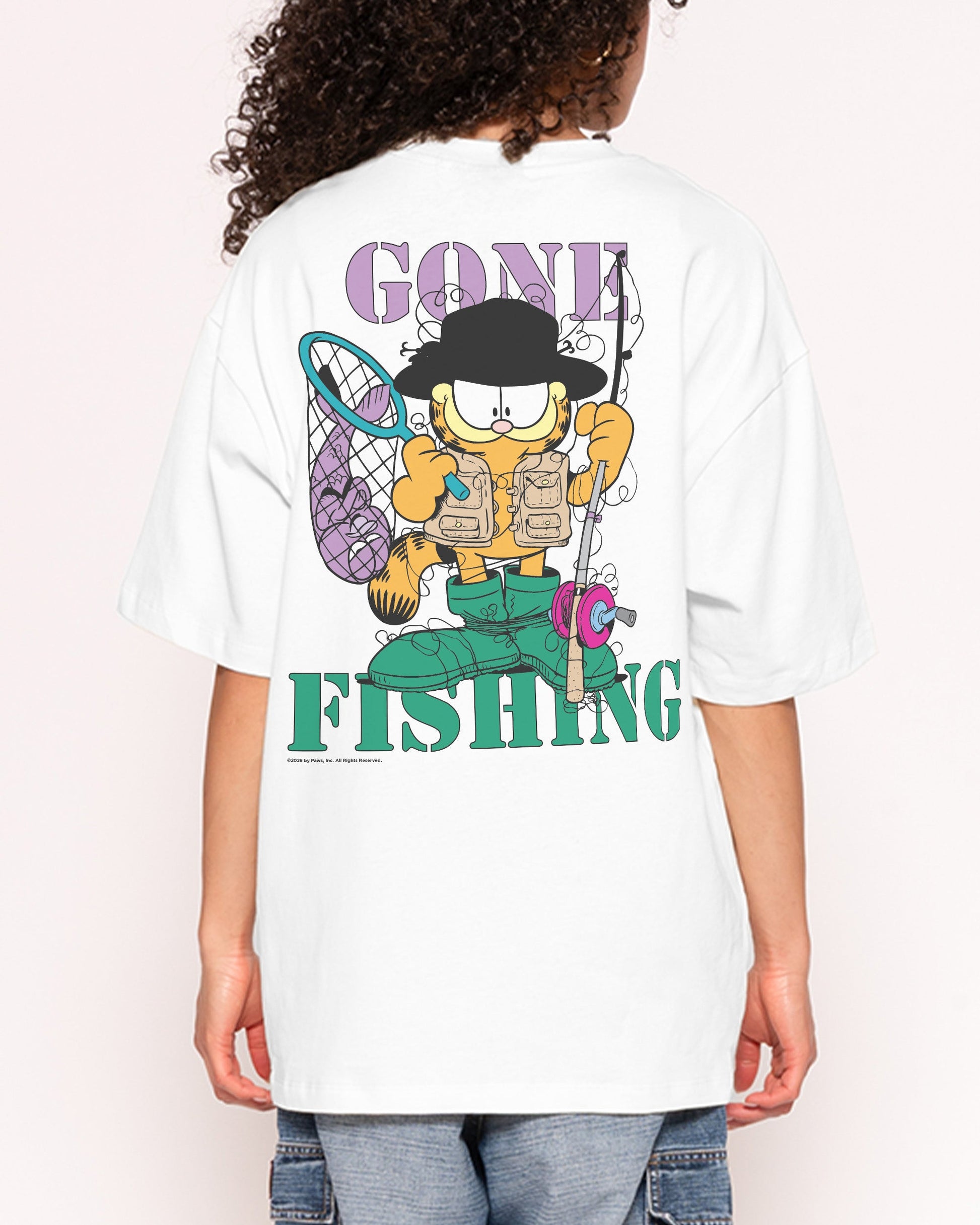 Gone Fishing Oversized Tee