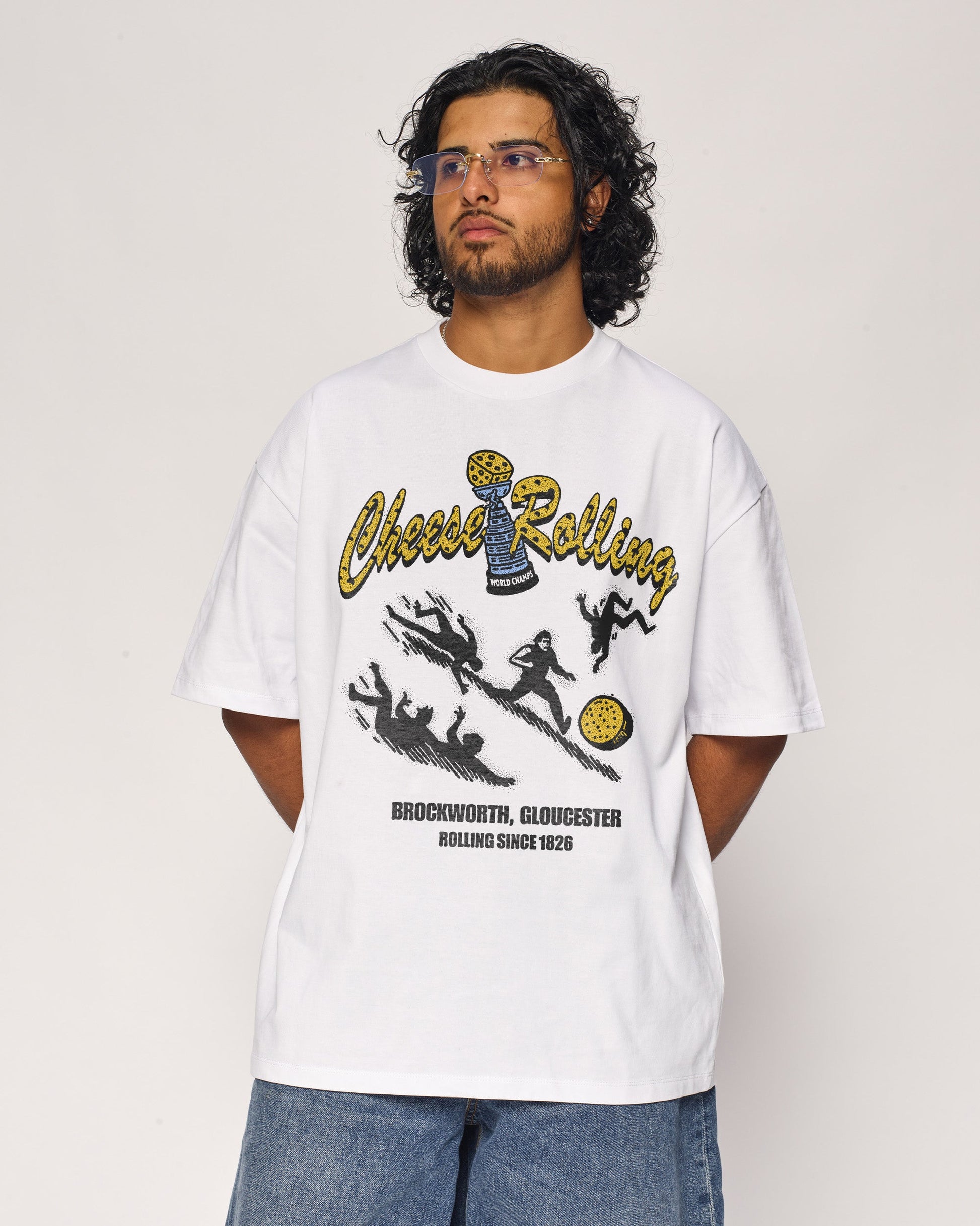 Cheese Rolling Oversized Tee