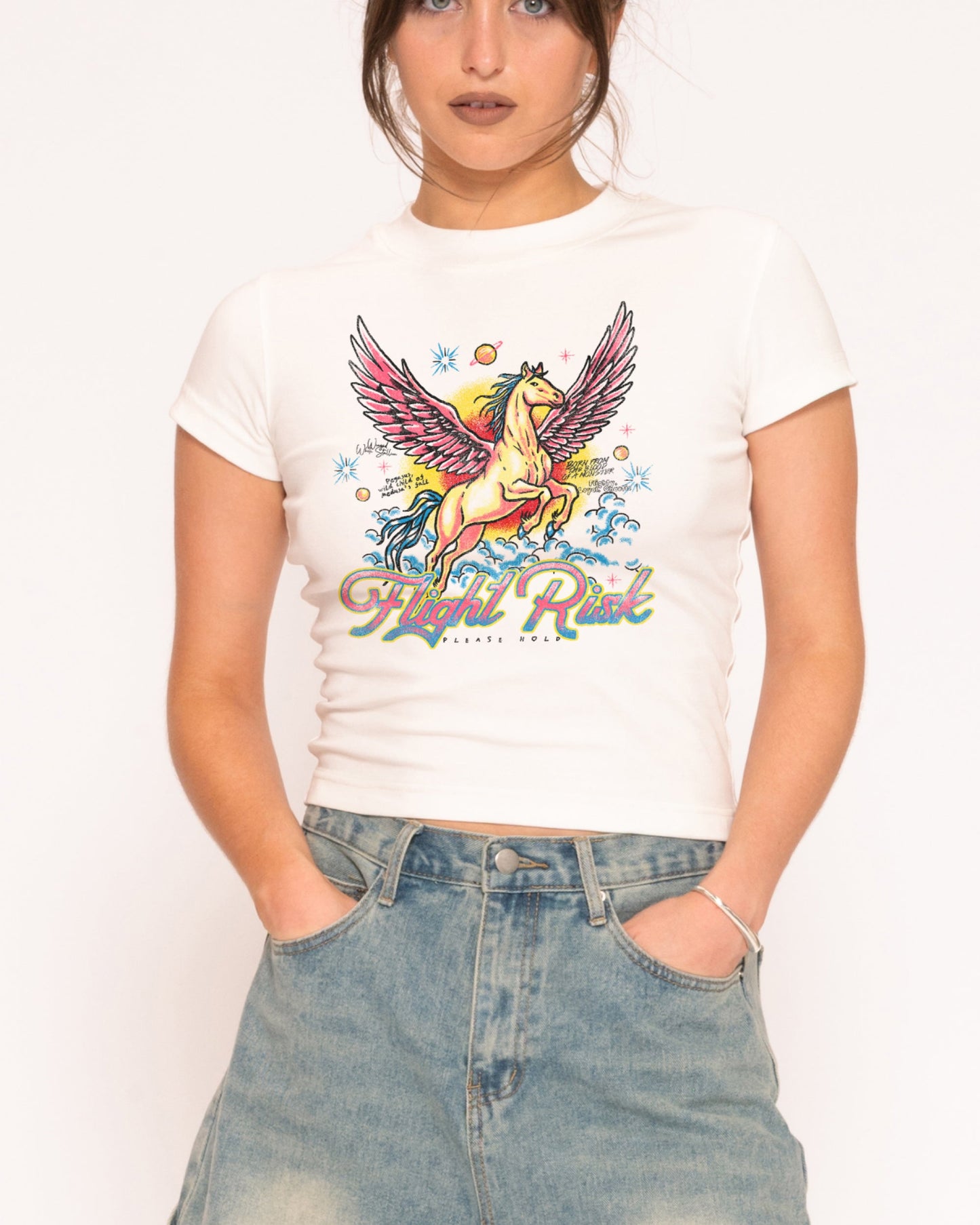 Flight Risk Longline Baby Tee