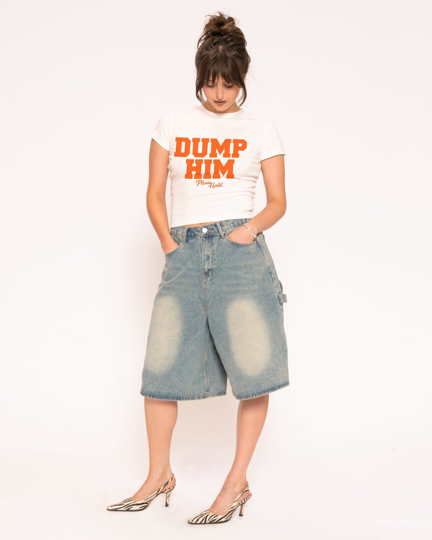 Dump Him Longline Baby Tee