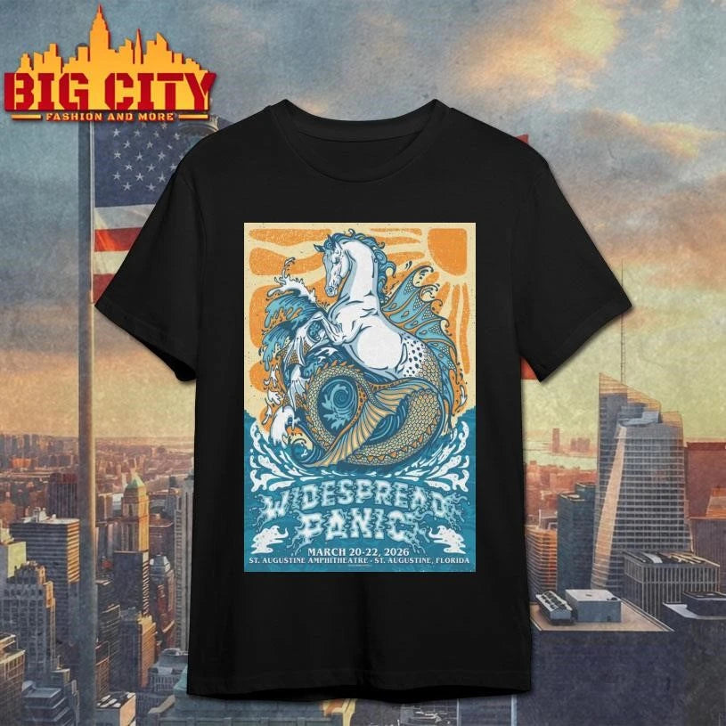 Widespread Panic at the St Augustine Amphitheatre in Saint Augustine, FL Mar 20-22, 2026 Poster Shirt