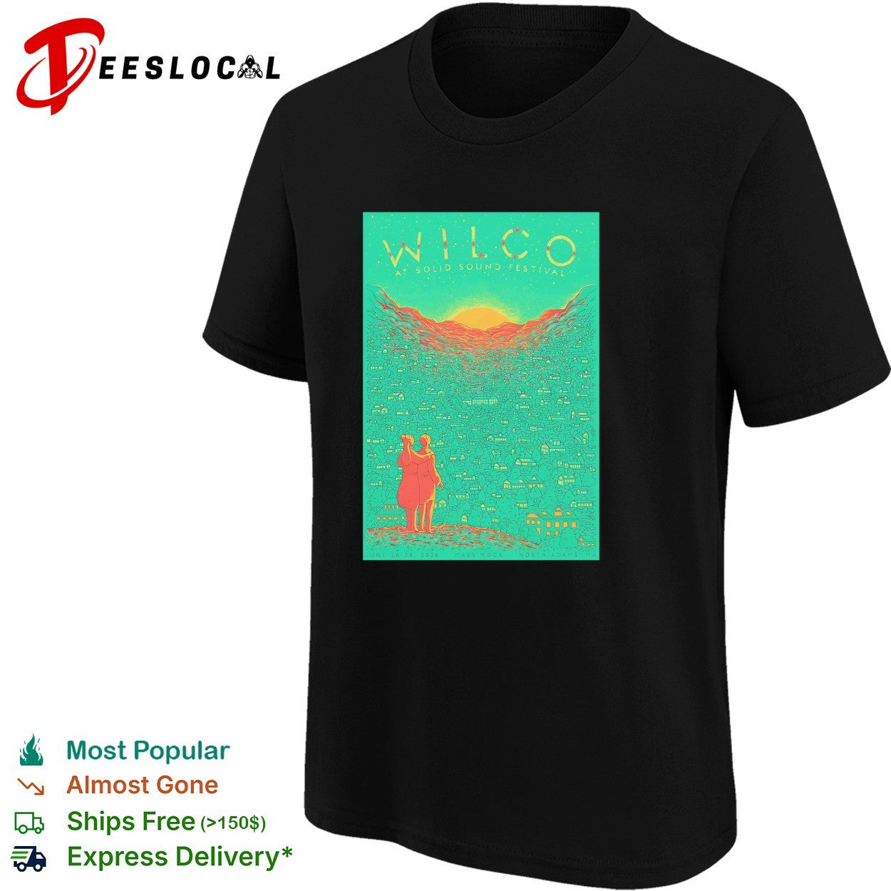 Wilco Solid Sound Festival In North Adams MA June 26 8 2026 poster shirt