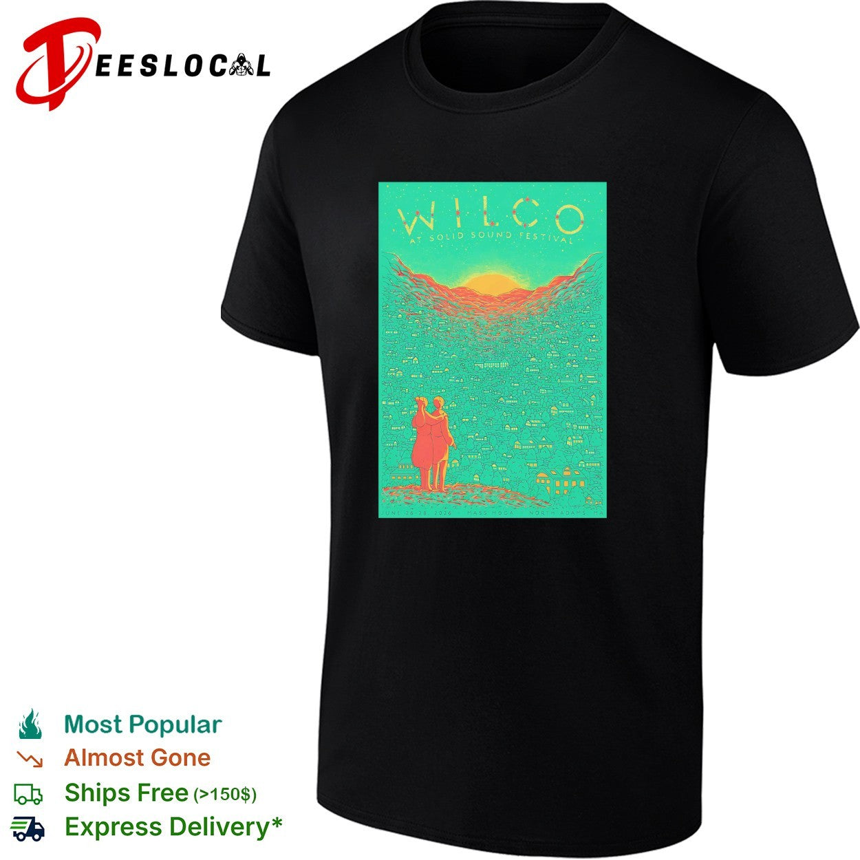 Wilco Solid Sound Festival In North Adams MA June 26 8 2026 poster shirt