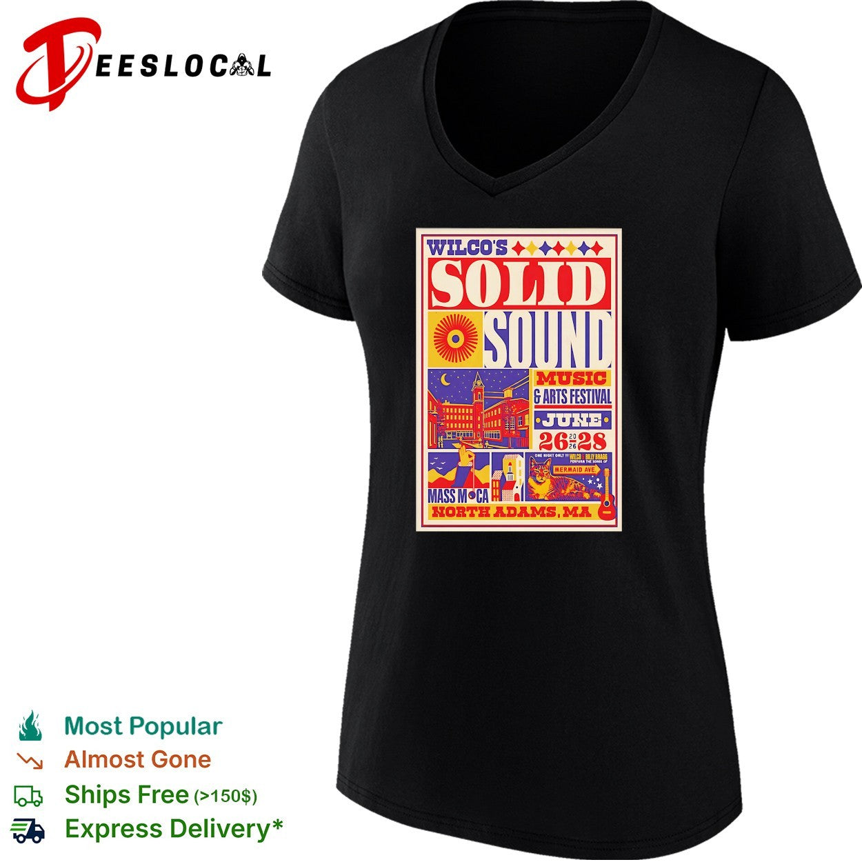 Wilco Solid Sound Festival June 26 28 2026 Poster shirt