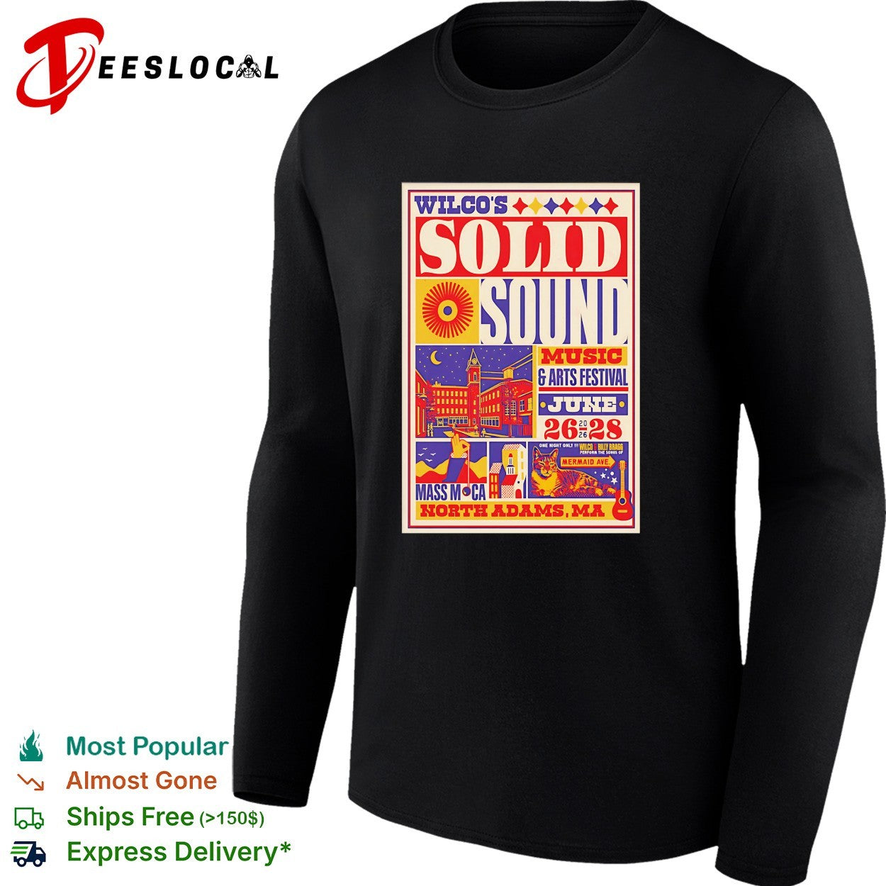 Wilco Solid Sound Festival June 26 28 2026 Poster shirt