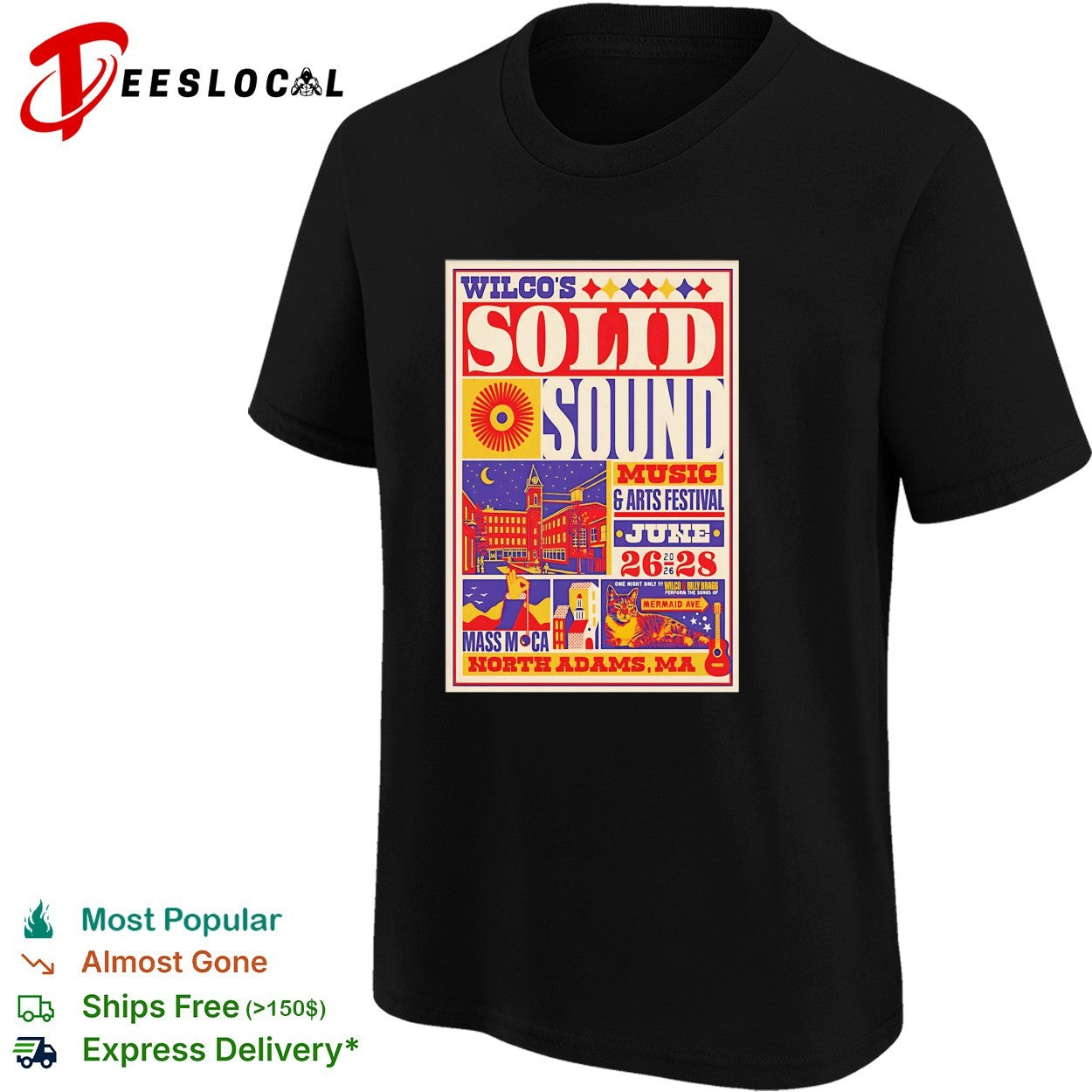 Wilco Solid Sound Festival June 26 28 2026 Poster shirt