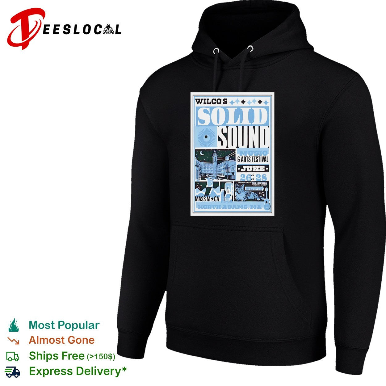 Wilco Solid Sound festival 2026 poster shirt
