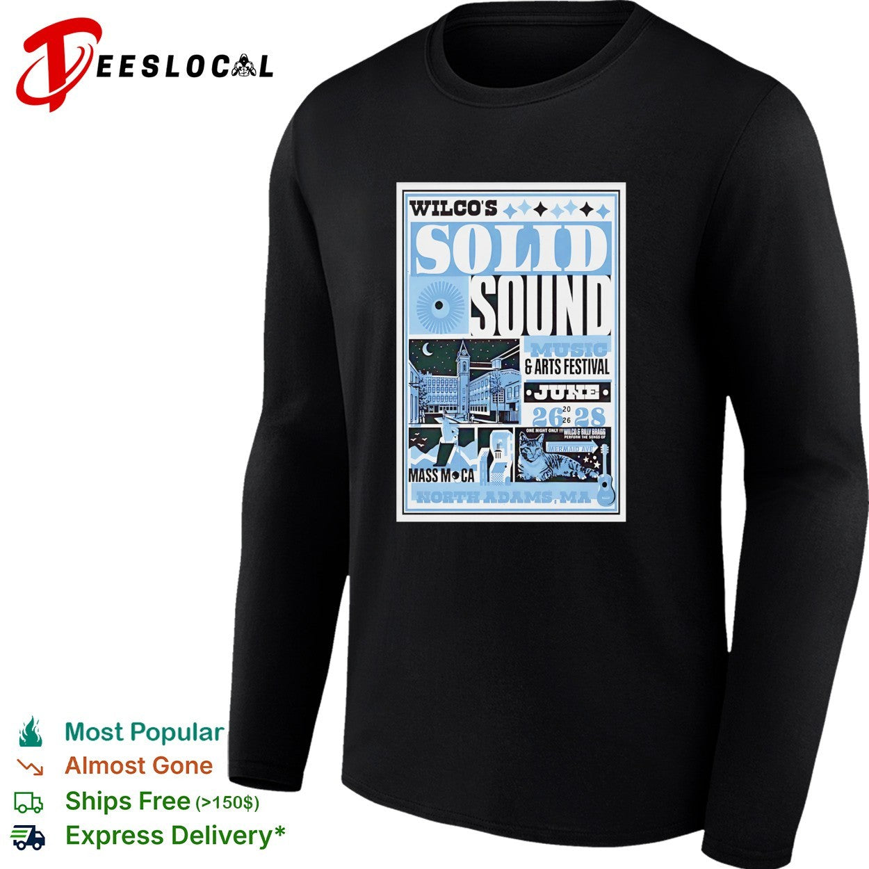 Wilco Solid Sound festival 2026 poster shirt