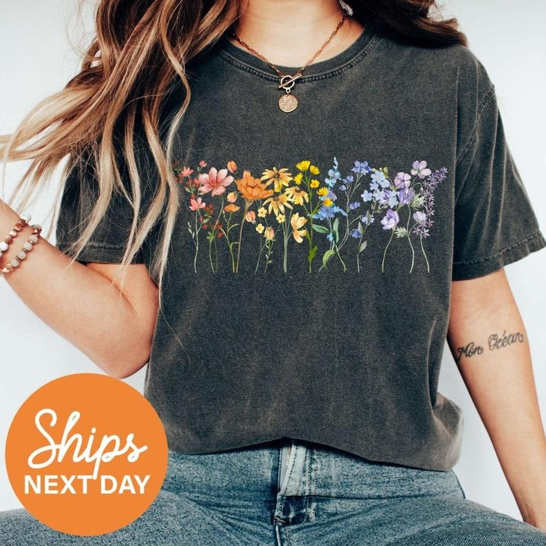 Wildflower LGBT Shirt, Subtle Pride Shirt, Pride Month Shirt, Flower Shirt, Gay Pride Shirt, Lesbian Pride, Cute Pride Shirt, Queer Shirt