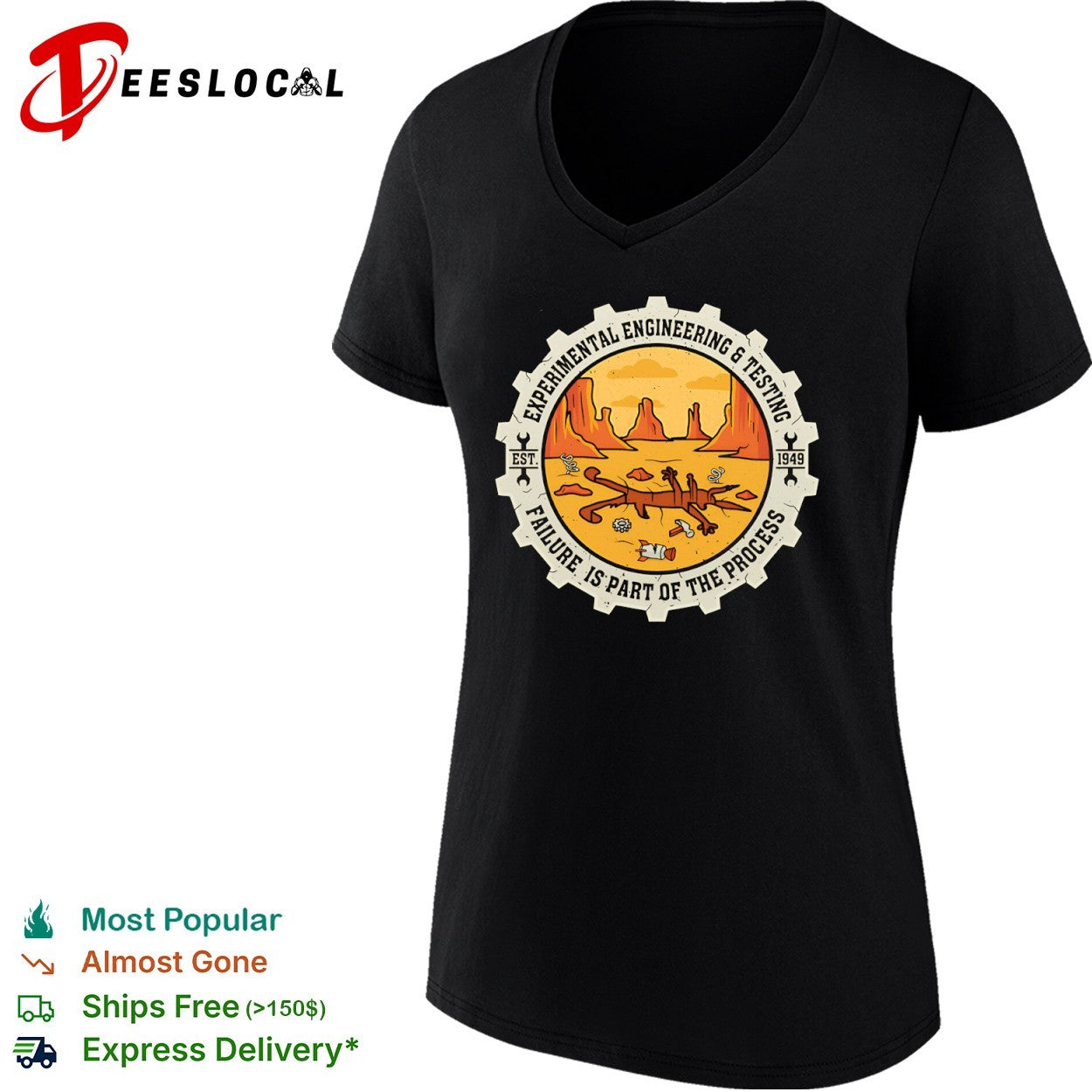 Wile E Coyote failure is part of the process est 1949 shirt