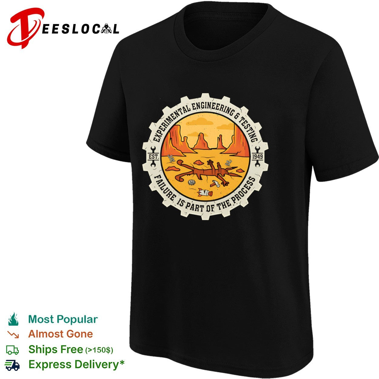 Wile E Coyote failure is part of the process est 1949 shirt