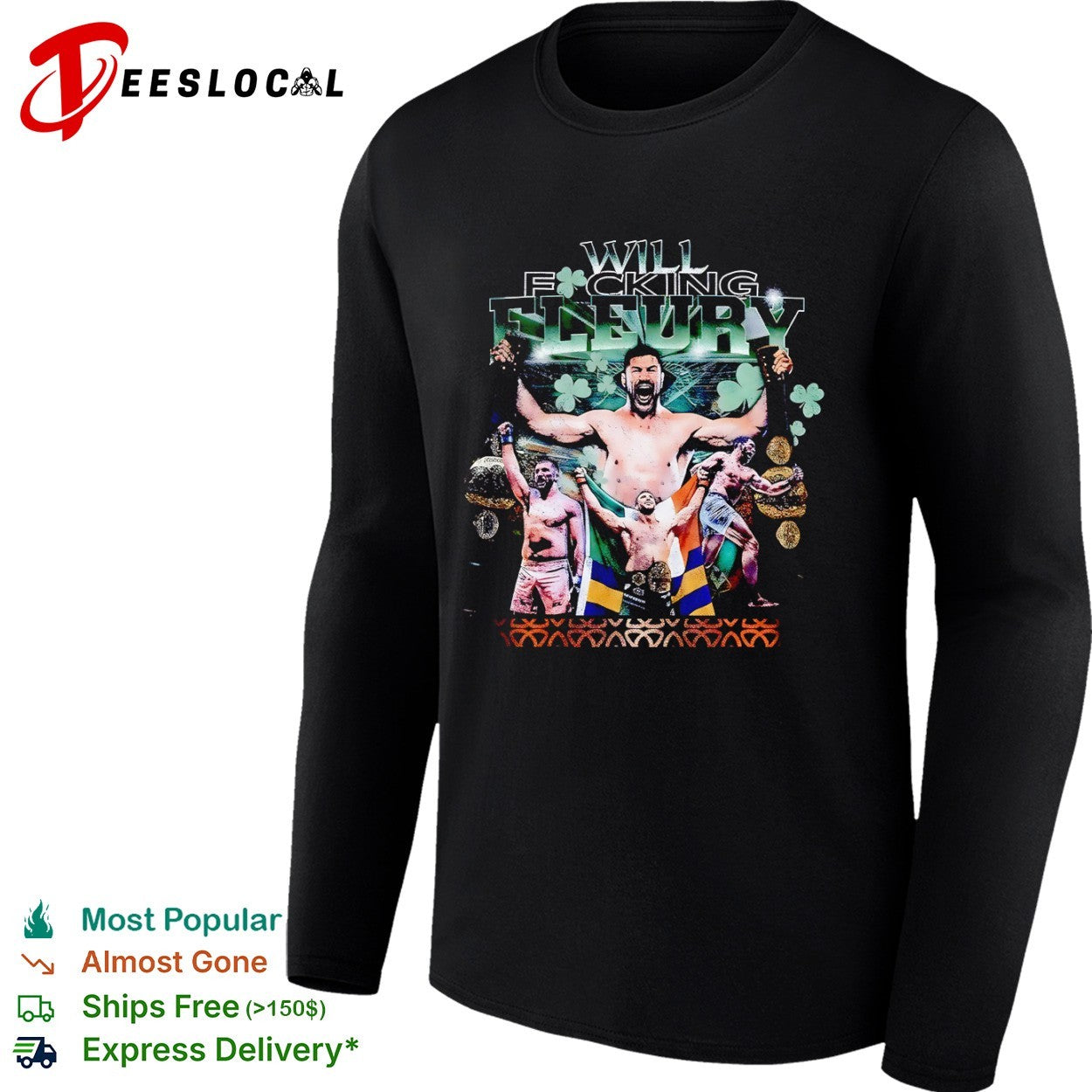 Will Fucking Fleury Oktagon MMA Fighter Professional Martial shirt