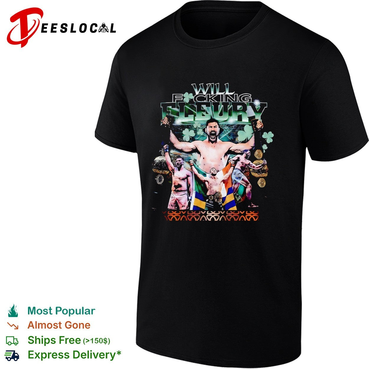 Will Fucking Fleury Oktagon MMA Fighter Professional Martial shirt