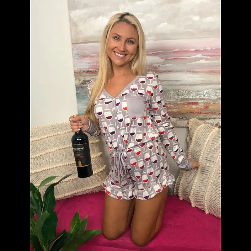 Wine Time Romper