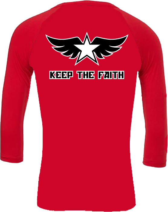 THE KING OF FIGHTERS - 'Wingstar' Raglan Shirt - Red/White