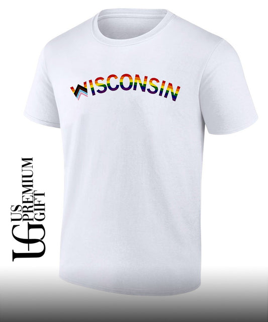 Wisconsin Pride Month 2026 LGBTQ rainbow shirt
