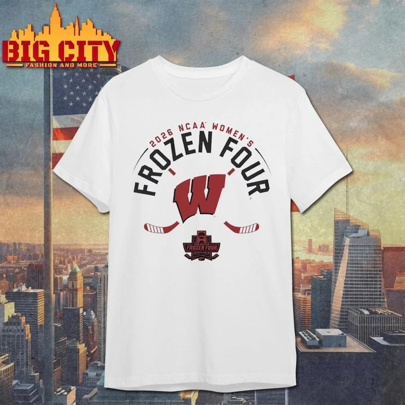 Wisconsin Womens Hockey 2026 Frozen Four Minimalist Shirt