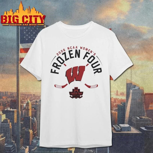 Wisconsin Womens Hockey 2026 Frozen Four Minimalist Shirt