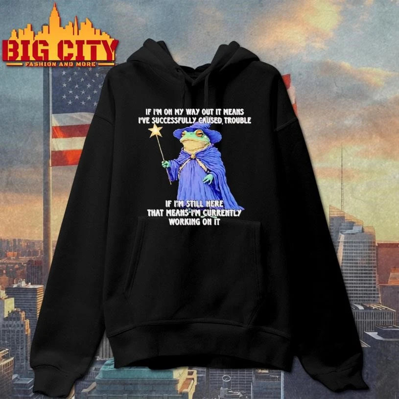 Wizard Frog If Im On My Way Out It Means Ive Successfully Shirt