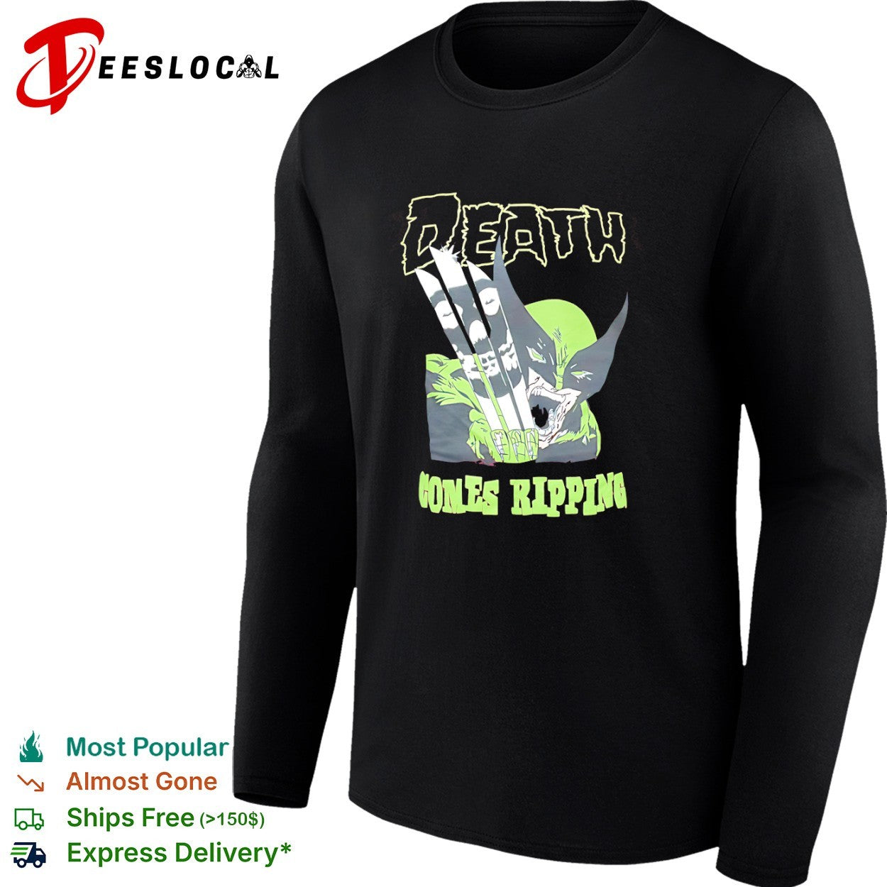 Wolverine Marvel Comics Death Comes Ripping shirt