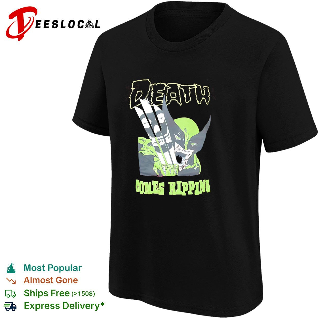Wolverine Marvel Comics Death Comes Ripping shirt