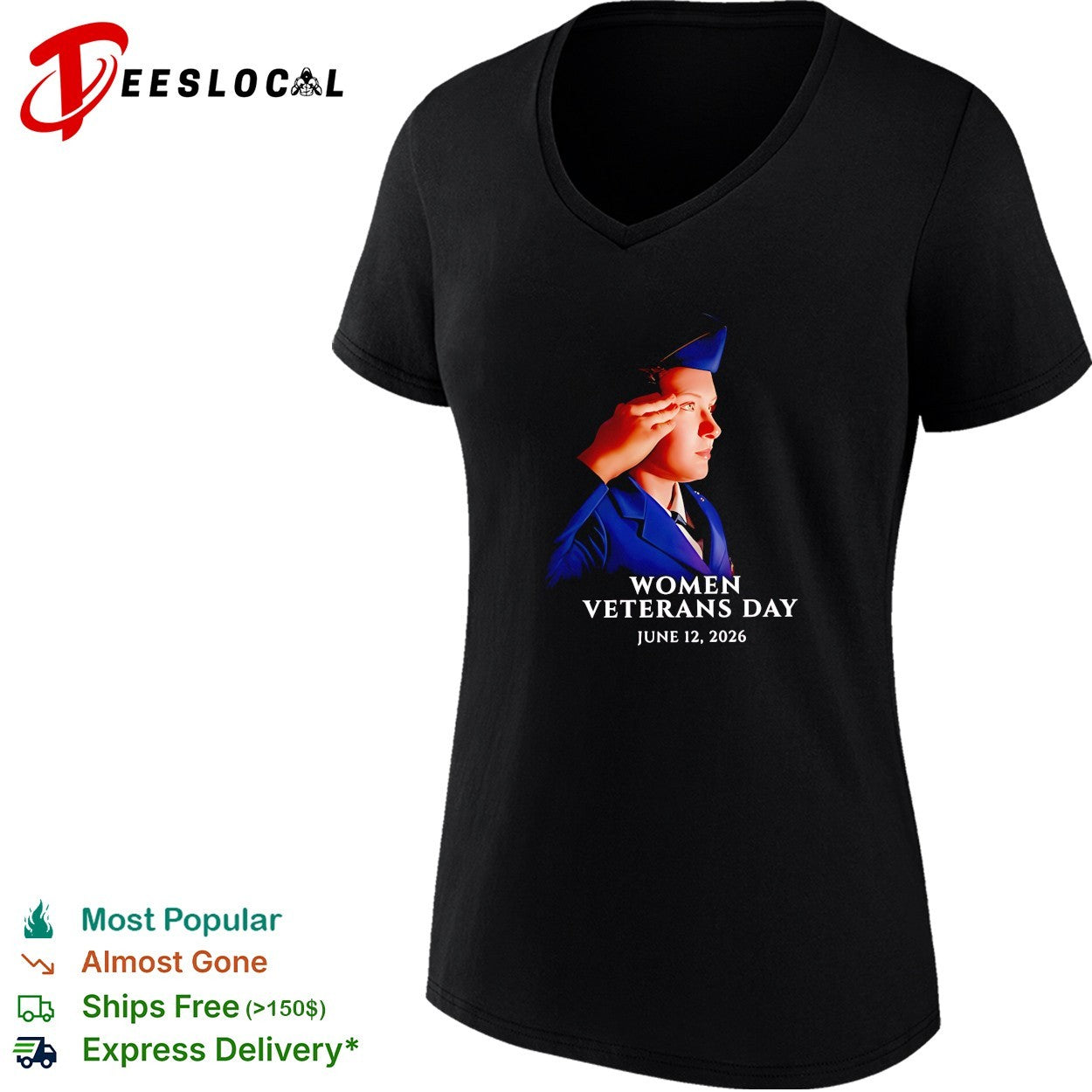 Women Veterans Day 2026 honoring the women who have made the ultimate sacrifice shirt